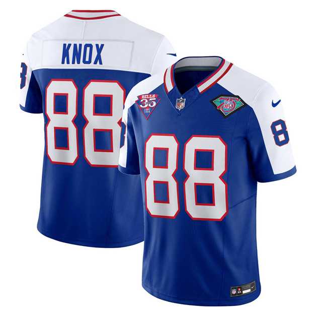 Men & Women & Youth Buffalo Bills #88 Dawson Knox Blue White 2023 F.U.S.E. 75th Anniversary Throwback Vapor Untouchable Limited Football Stitched Jersey,We sell and wholesale Men & Women & Youth Buffalo Bills #88 Dawson Knox Blue White 2023 F.U.S.E. 75th Anniversary Throwback Vapor Untouchable Limited Football Stitched Jersey on line form chian!